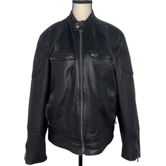 Decimal leather jacket🖤 - Picture 1 of 5